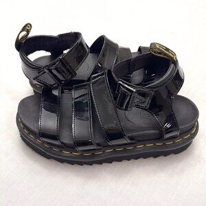 Dr. Martens Women’s Black Blair Patent Leather Sandals Size 6